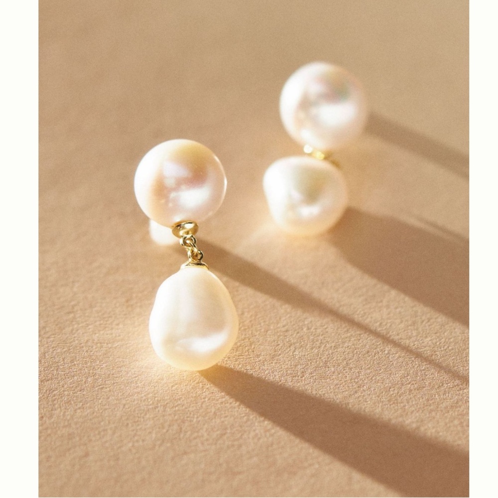 Shashi Dainty Pearl Drop Earrings